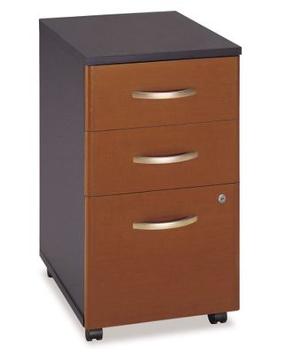 Three-Drawer File (Assembled) - Series C Auburn Maple Collection - Bush Office Furniture - WC48553SU