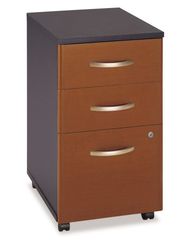 Three-Drawer File (Assembled) - Series C Auburn Maple Collection - Bush Office Furniture - WC48553SU