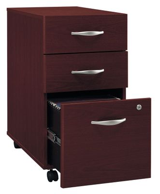 Three-Drawer File (Assembled) - Series C Mahogany Collection - Bush Office Furniture - WC36753SU