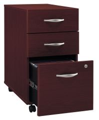 Three-Drawer File (Assembled) - Series C Mahogany Collection - Bush Office Furniture - WC36753SU