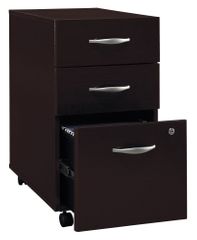 Three-Drawer File (Assembled) - Series C Mocha Cherry Collection - Bush Office Furniture - WC12953SU