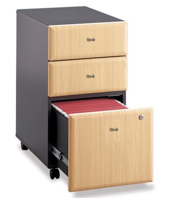 Three-Drawer File - Series A Beech Collection - Bush Office Furniture - WC14353