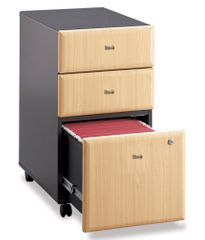 Three-Drawer File - Series A Beech Collection - Bush Office Furniture - WC14353