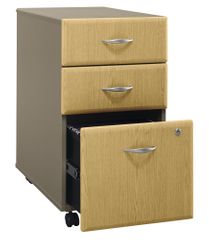 Three-Drawer File - Series A Light Oak Collection - Bush Office Furniture - WC64353