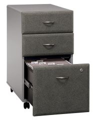 Three-Drawer File - Series A Pewter Collection - Bush Office Furniture - WC14553