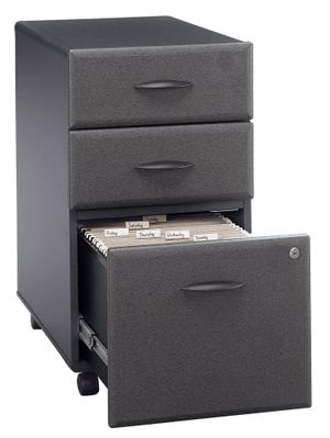 Three-Drawer File - Series A Slate Collection - Bush Office Furniture - WC84853