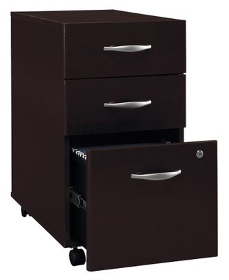 Three-Drawer File - Series C Mocha Cherry Collection - Bush Office Furniture - WC12953