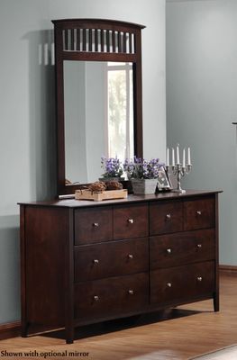 Tia Drawer Dresser in Cappuccino - 202083