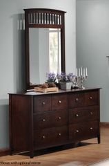 Tia Drawer Dresser in Cappuccino - 202083