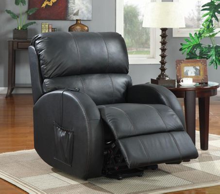 Top Grain Leather Power Lift Recliner - 600416