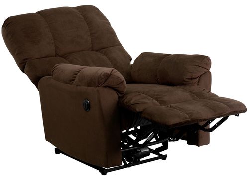 Top Hat Chocolate Microfiber Power Recliner - AM-P9320-4171-GG