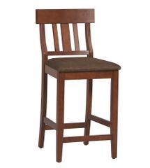 Torino Slat Back Counter Stool 24" - Linon Furniture - 01848DKCHY-01-KD-U
