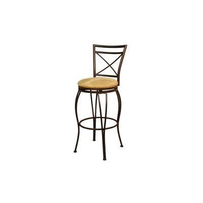 Torino Stool in Coco with Camel Cushion - American Hertiage - AH-124830CC-M42