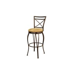 Torino Stool in Coco with Camel Cushion - American Hertiage - AH-124830CC-M42
