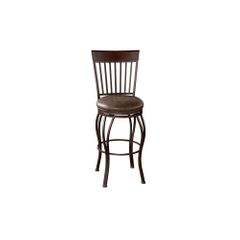 Torrance Swivel Stool in Pepper - American Hertiage - AH-126909PP