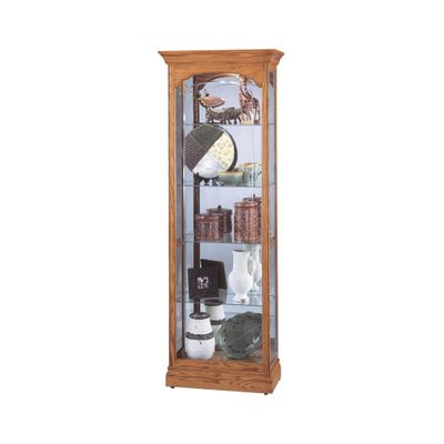 Torrington Display Cabinet in Golden Oak - Howard Miller