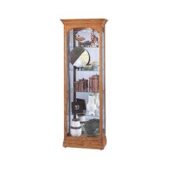 Torrington Display Cabinet in Golden Oak - Howard Miller