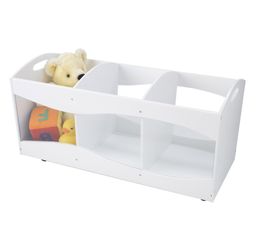 Toy Storage - See-Thru Bins in White - KidKraft Furniture - 15770