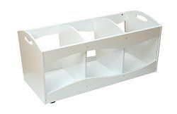 Toy Storage - See-Thru Bins in White - KidKraft Furniture - 15770