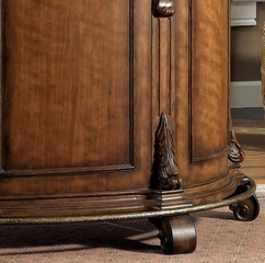Traditional Bar with Black Granite Top - Bourbon Street "Yorktown Cherry" - Powell Furniture - 579-920