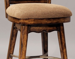 Traditional Swivel Bar Stool - Bourbon Street "Yorktown Cherry" - Powell Furniture - 579-729