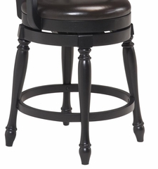 Traditional Swivel Bar Stool in Black - Home Styles - 5008-88