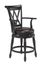 Traditional Swivel Bar Stool in Black - Home Styles - 5008-88