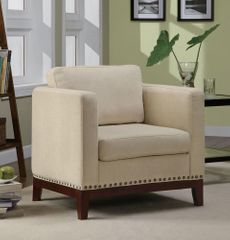 Transitional Accent Chair with Track Arms & Nail Head Trim - 900172