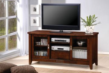 Transitional Media Console with Doors and Shelves - 700619