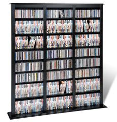 Triple Width Barrister Tower in Black - Prepac Furniture - BMB-1200