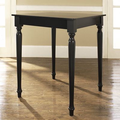 Turned Leg Pub Table in Black Finish - Crosley Furniture - KD20003BK