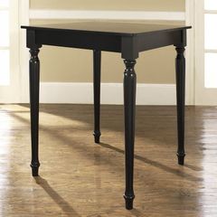 Turned Leg Pub Table in Black Finish - Crosley Furniture - KD20003BK