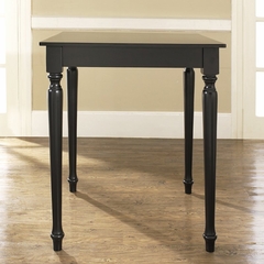 Turned Leg Pub Table in Black Finish - Crosley Furniture - KD20003BK