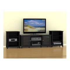 Tuxedo 58" TV Stand & 2 Stereo Cabinets - Nexera Furniture