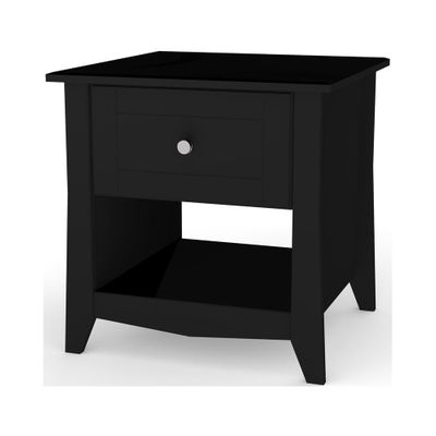 Tuxedo End Table - 1 Drawer & 1 Open Storage Space - Nexera Furniture