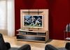 TV Base and Support Panel in Biscotti and Black - Eclipse Collection - Nexera Furniture - 500045