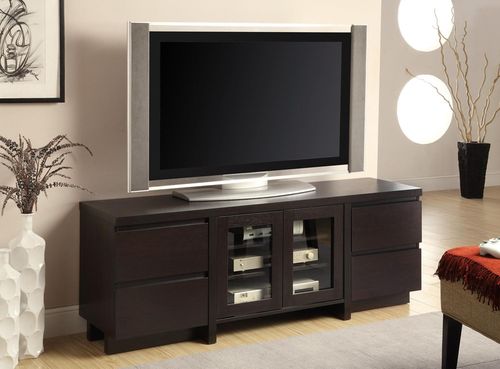 TV Console in Cappuccino with 4 Drawers - 700695