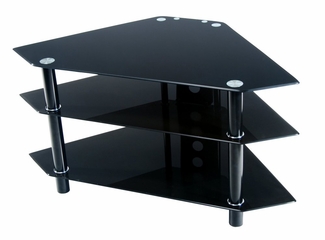 TV Stand - 44 Inch Bermuda Corner TV Stand in Black - V44Y76B