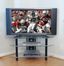 TV Stand - 44 Inch Bermuda Corner TV Stand in Clear / Black - V44Y76CB