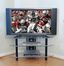 TV Stand - 44 Inch Bermuda Corner TV Stand in Clear / Black - V44Y76CB