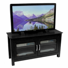 TV Stand - 44 Inch Columbus Wood TV Stand in Black - W44CFDBL