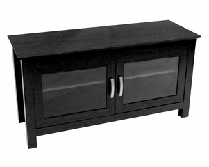TV Stand - 44 Inch Columbus Wood TV Stand in Black - W44CFDBL