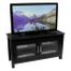 TV Stand - 44 Inch Columbus Wood TV Stand in Black - W44CFDBL