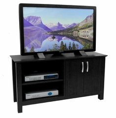 TV Stand - 44 Inch Cordoba Wood TV Stand in Black - W44COSBL