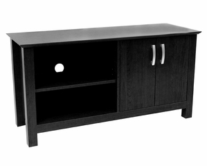 TV Stand - 44 Inch Cordoba Wood TV Stand in Black - W44COSBL