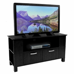 TV Stand - 44 Inch Coronado Wood TV Stand in Black - W44CMPBL