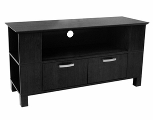 TV Stand - 44 Inch Coronado Wood TV Stand in Black - W44CMPBL