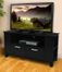 TV Stand - 44 Inch Coronado Wood TV Stand in Black - W44CMPBL