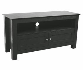 TV Stand - 44 Inch Cortez Wood TV Stand in Black - W44CSBL