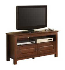 TV Stand - 44 Inch Wood TV Console in Traditional Brown - WQ44CSTB